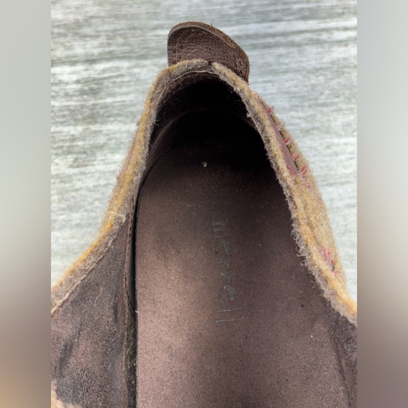 Merrell Womens 9 Milan Autumn Cross Wool Red Leather Crepe Sole Hiking Fall 0307 - Picture 15 of 16